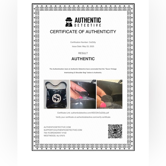 SOLD 🛑 Gucci Vintage Patent Leather Shoulder Bag  
Y2K Interlocking GG w/ COA - Picture 2 of 12